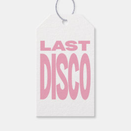 Sista Disco Rosa Henparty Bröllop Presentetikett