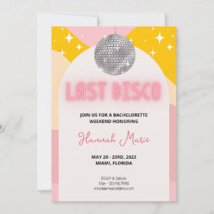 Sista Disco Sängkammarjubileum Inbjudan