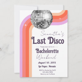 Sista Disco Sjungmö Weekend och Resplan  Inbjudan