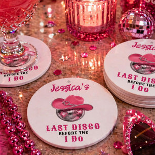 Sista discot innan jag gör det Sista dejten-flicka Underlägg Papper Rund