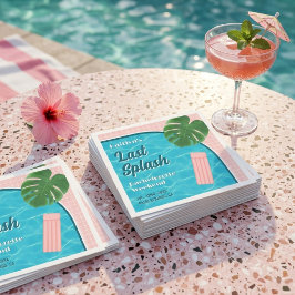 Sista doppet Möhippa Poolparty Pappersservett