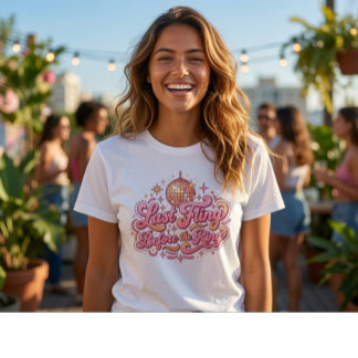 Sista festen innan ringen | Retro Disco Svägerska T Shirt