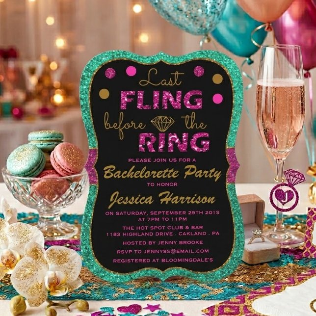 Sista festerna före vigseln - Sängvätningsparty Inbjudningar (Skapare uppladdad)