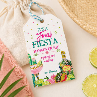 Sista Fiesta Baksmälla Kit Förmånsetikett Presentetikett