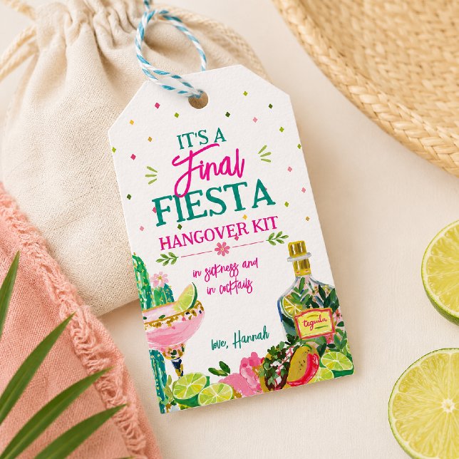 Sista Fiesta Baksmälla Kit Förmånsetikett Presentetikett (Skapare uppladdad)