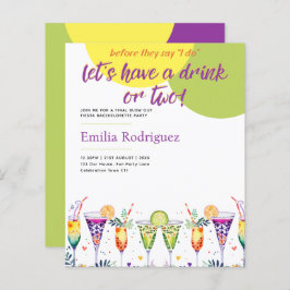 Sista Fiesta Drinkar Sjungmö Bröllopsfest