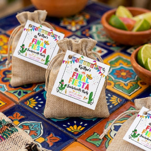 Sista Fiesta Mexicana Möhippa Gåvor Etiketter