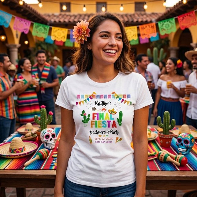 Sista Fiesta Mexicana Möhippa T Shirt (Skapare uppladdad)