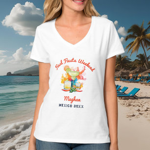 Sista fiesta Mexiko akvarell möhippa T Shirt