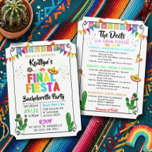 Sista Fiesta Sängvätning Helg Fest Program