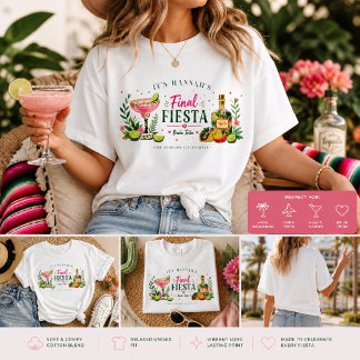 Sista fiesta-skjorta för möhippan (beställning) t shirt