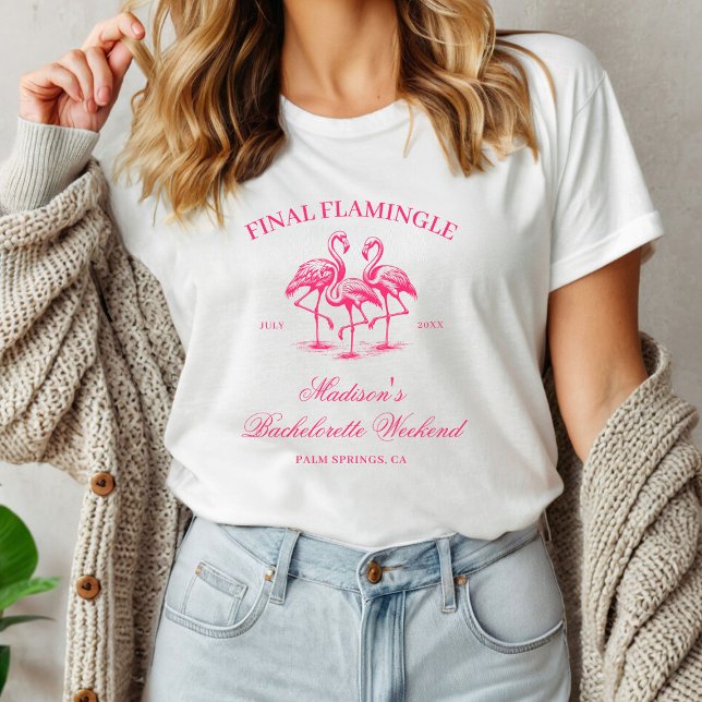 Sista Flamingle Flamingo Möhippa T Shirt (Skapare uppladdad)