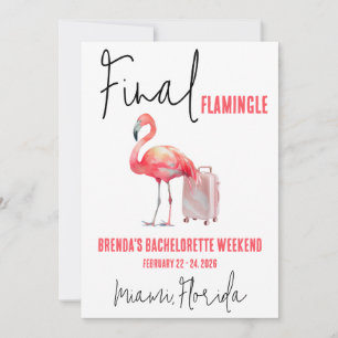 Sista Flamingle, Flamingo Sista Möhippa Helgen Inbjudningar
