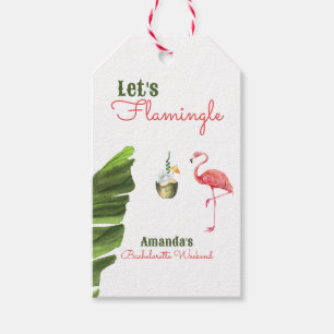 Sista Flamingle Möhippa i Palm Springs Presentetikett