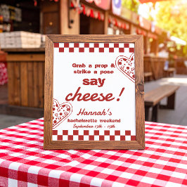 Sista fotobootetstecknet i segmentet Pizza Bachelo Poster
