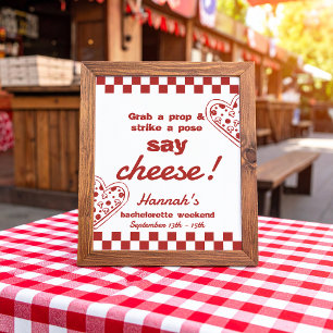 Sista fotobootetstecknet i segmentet Pizza Bachelo Poster