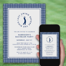 Sista gången före Ring Golf Bachelor Blue Inbjudningar