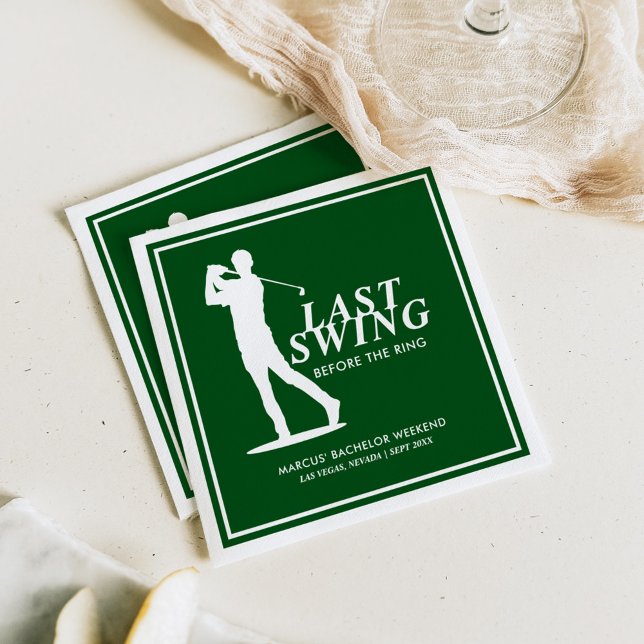 Sista gången före Ring Golf Bachelor Pappersservett (Skapare uppladdad)