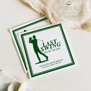 Sista gången före Ring Golf Bachelor Pappersservett