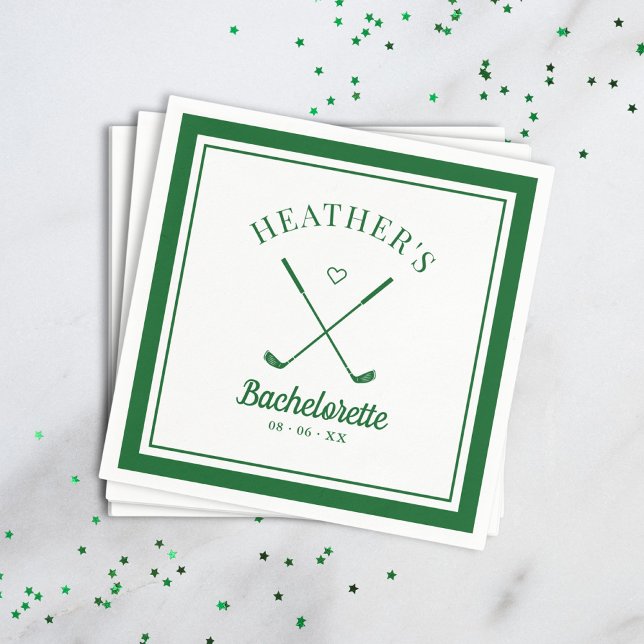 Sista gången Golf Bachelorette Pappersservett (Skapare uppladdad)