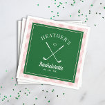 Sista gången Golf Bachelorette Pappersservett<br><div class="desc">Cute golf themed bach party! En del av en hel samling!</div>