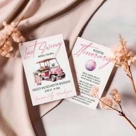 Sista gången, Golfing Bachelorette Helg Party Inbjudningar