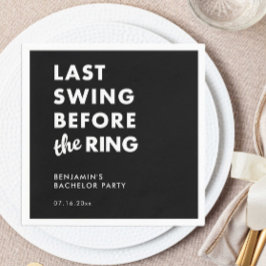 Sista gigan innan ringen Sjungkarlsfest Minimalist Pappersservett