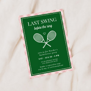 Sista gungan innan tennisflickorna gifter sig inbjudningar