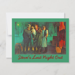 SISTA KVÄLLEN UT SAGOPARTY INBJUDAN Farväl