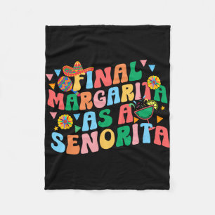 Sista Margarita som en señorita brudtjej-squad Sju Fleecefilt
