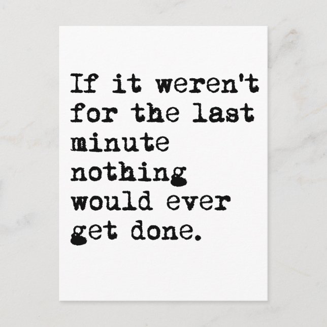 Sista minut vykort (Framsida)