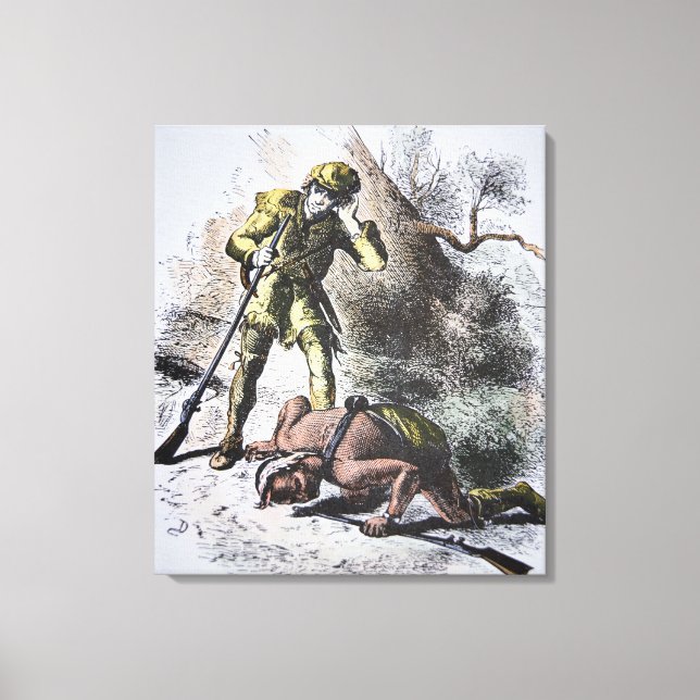 "Sista Mohicans" av James Fenimore Cooper (1 Canvastryck (Framsida)