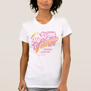 Sista möhippan Rosa Orange Brud T Shirt