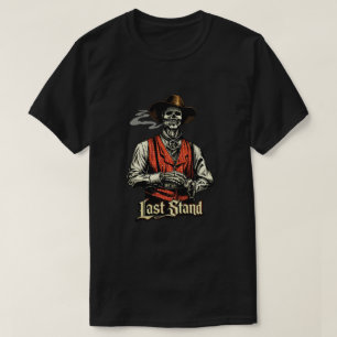 Sista motståndets Skelett Cowboy T Shirt