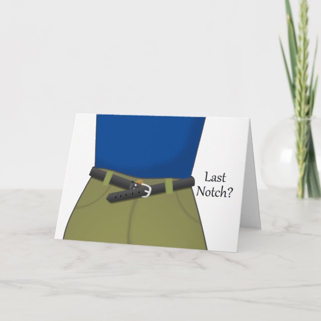 Sista noken? Grattisar för viktförlust Kort (Framsida)