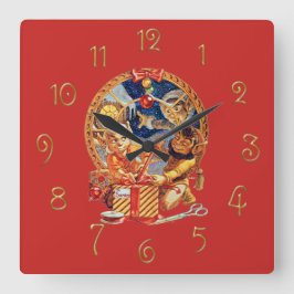 Sista Paket Fyrkantig Klocka