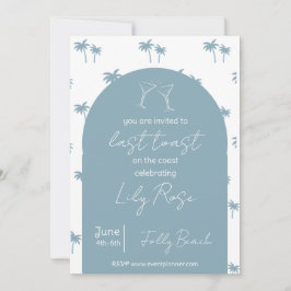 Sista popup på Kusten Bachelorette Inbjudningar