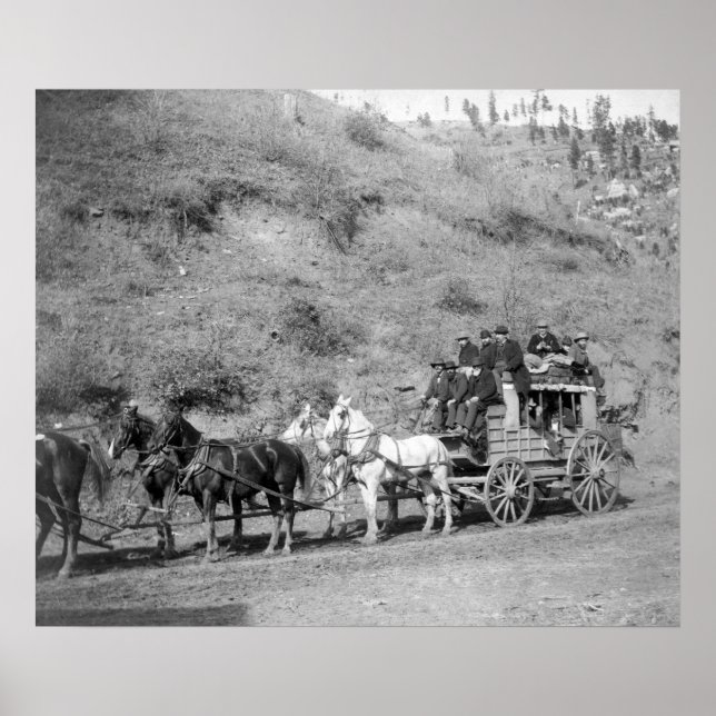 Sista Resa i fotografiet "Deadwood Coach" Poster (Framsidan)