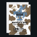 Sista Ritten Denim Cowgirl Western Födelsedagsfest Inbjudningar<br><div class="desc">Anpassa detta för alla evenemang.</div>