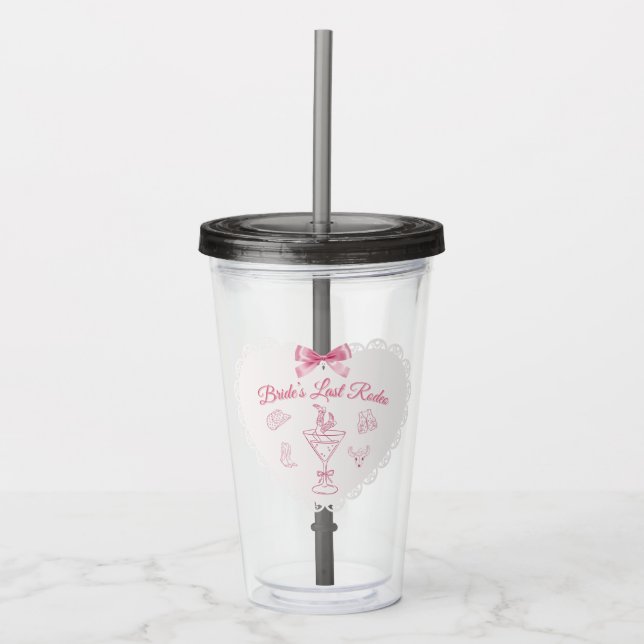 "Sista Rodeo" Brudtribunal Västern Bachelorette Take Away Mugg (Framsida)
