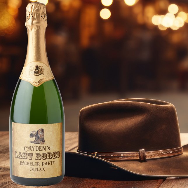 Sista Rodeo Cowboy Grunge Brun Sällskapsfest För B (Skapare uppladdad)