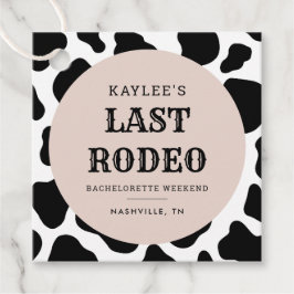 Sista Rodeo Cowgirl Sällskapsfest Helgparty Gåvor Etiketter