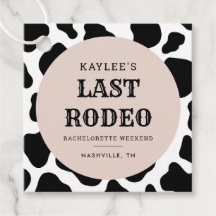 Sista Rodeo Cowgirl Sällskapsfest Helgparty Gåvor Etiketter