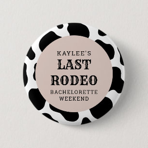 Sista Rodeo Cowgirl Sällskapsfest Helgparty Knapp