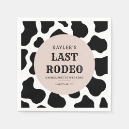 Sista Rodeo Cowgirl Sällskapsfest Helgparty Pappersservett