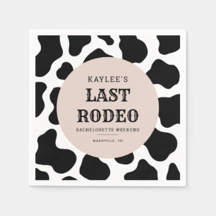 Sista Rodeo Cowgirl Sällskapsfest Helgparty Pappersservett