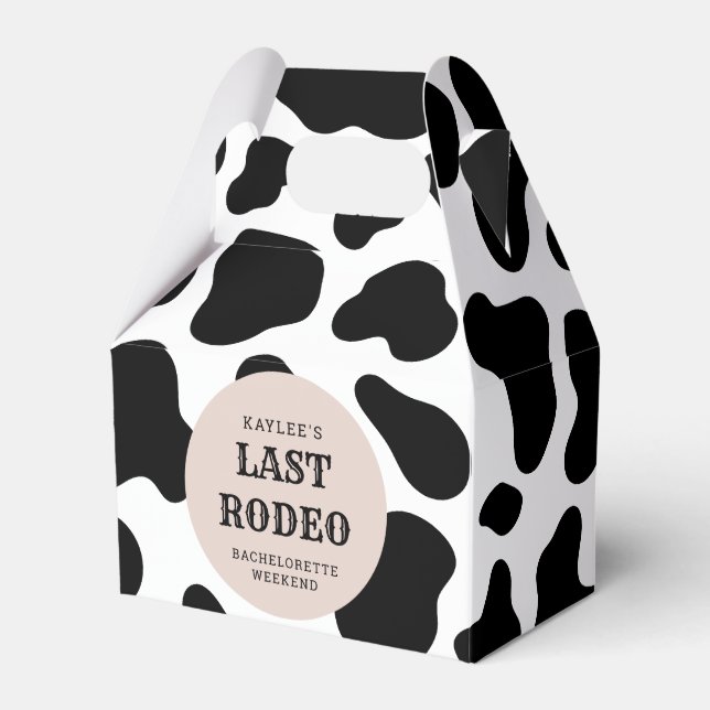Sista Rodeo Cowgirl Sällskapsfest Helgparty Presentaskar (Framsidan Sidan)