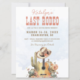 Sista Rodeo Cowgirl Sällskapsfest Inbjudningar