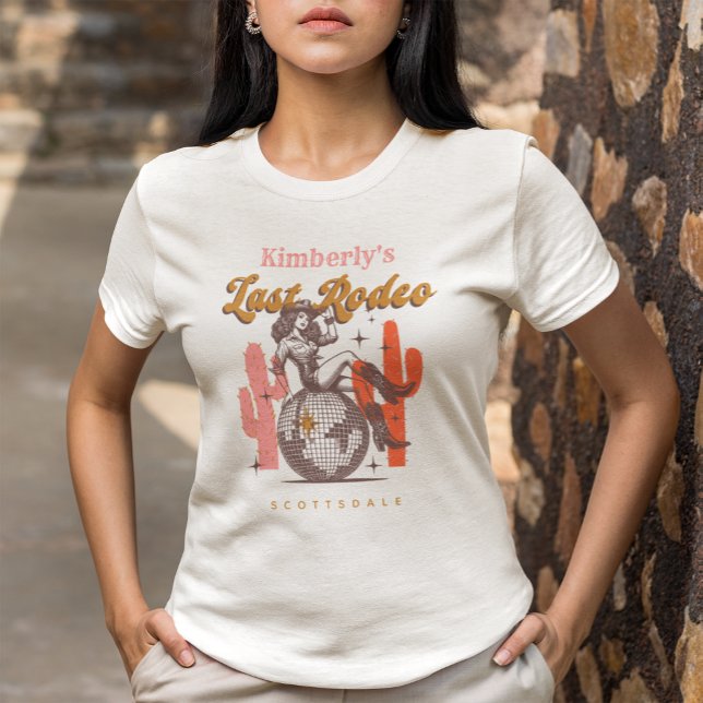 Sista Rodeo Disco Cowgirl Sängvätning Weekend T Shirt (Skapare uppladdad)