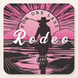 Sista Rodeo Henparty Underlägg Papper Kvadrat